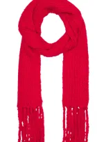 Guest In Residence Giant Cloud Scarf In True Red