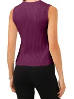 Halogenr Halogen(r) Sleeveless Peplum Sweater In Purple