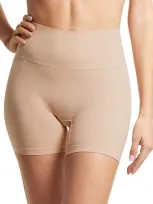 Hanky Panky Body High-rise Stretch Bike Shorts In Chai