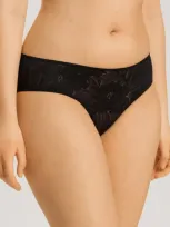 Hanro Tina High Cut Lace Briefs In Black Beauty