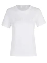 Helmut Lang Logo Slim Tee In White