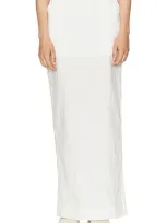 Helsa Crinkle Maxi Skirt In White