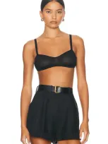 Helsa Justin Knit Bra In Black