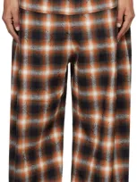 Henrik Vibskov Black & Orange Eclipse Trousers In Black / Red