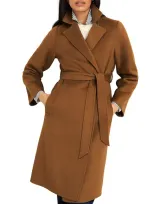 Hobbs London Lytham Notch Collar Coat In Vicuna