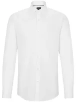 Hugo Boss Hemd Mit Eton-kragen In White