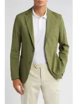 Hugo Boss Boss Hanry Stretch Linen Blend Sport Coat In Open Green