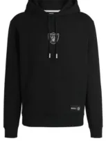 Hugo Boss Boss X Nfl Interlock Hoodie With Special Branding In Raiders