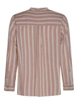 Isabel Marant Ochre Cotton Stripe T-shirt In Brown