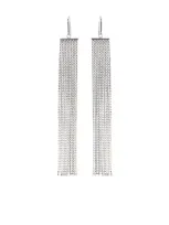 Isabel Marant Crystal-embellished Drop Earrings In 银色