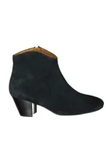 Isabel Marant Flat Ankle Boots  Woman Color Black In Blue