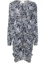 Isabel Marant Hermina Midi Dress In Blue