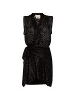 Isabel Marant Kayla Wrap Dress In Black