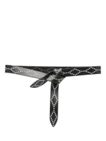 Isabel Marant Lecce Leather Belt In Black  