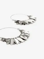 Isabel Marant Leaf Hoop Earrings In Silber