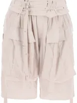 Isabel Marant Heidi Cargo Shorts For In Neutrals