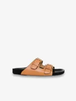 Isabel Marant Lennyo Leather Sandals In Brown