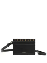 Isabel Marant Stud-embellished Cardholder In Schwarz