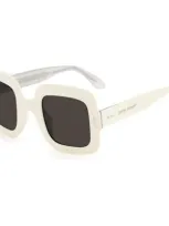 Isabel Marant Square Frame Sunglasses In White