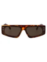 Isabel Marant Logo Acetate Cat-eye Sunglasses In Havana,grey