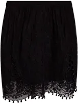 Isabel Marant Viny Lace-detailing Mini Skirt In Black