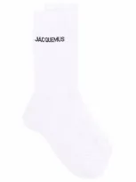 Jacquemus Les Chaussettes  Socks With Logo In White