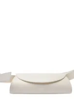 Jil Sander Small Cannolo Shoulder Bag In White