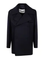 Jil Sander Boxy Fit Peacoat In Azul