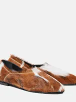 Jil Sander Abstract-pattern Print Leather Shoes In White