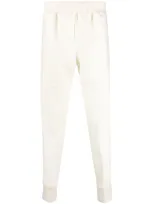 Jil Sander Elasticated-waistband Wool Track Pants In Nude