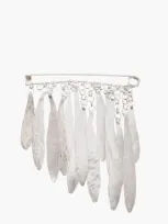 Jil Sander Silver-plated Brooch With Pendants