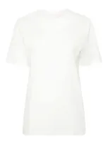 Jil Sander T-shirt With Logo In Blanco