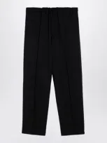 Jil Sander Trousers With Elasticated Waist In Black