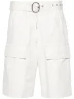 Jil Sander Water-repellent Shorts In Neutrals