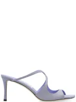 Jimmy Choo Anise Glitter Heeled Sandals In Purple