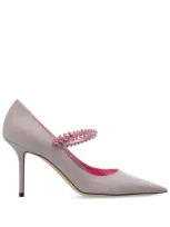 Jimmy Choo Bing Pump 85 Shoes In Pink & Purple