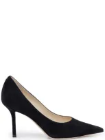 Jimmy Choo Embellished Pointed Toe Pumps In Black