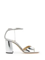 Jimmy Choo Saeda 85 Sand In Silver