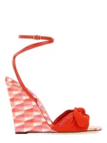 Jimmy Choo Sandals In Paprikacandypinkmix