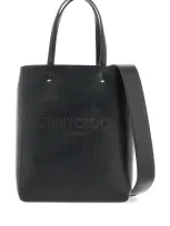 Jimmy Choo Smooth Leather Lenny N/s Tote Bag. In Black