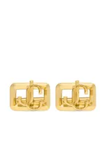 Jimmy Choo Square Jc Cufflinks In Gold