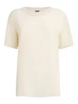 Joseph Silk Rubin T-shirt In Beige