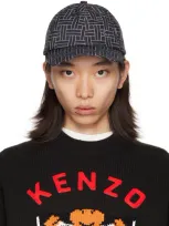 Kenzo Stamp Baseball Cap In Black