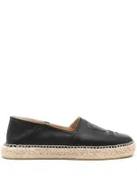 Kenzo 'boke Flower 2.0' Leather Espadrilles In Black