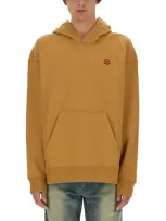 Kenzo Sweatshirt With Logo In Beige