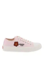 Kenzo Canvas School Sneakers In Pink