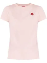 Kenzo Cotton Crew-neck T-shirt In Pink