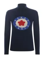 Kenzo Pullover   Trget In Wool In Blue