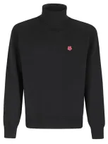 Kenzo Sweater  Flower In Wool In Black