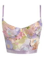 Kilo Brava Embroidery Floral Bustier In Pastel Floral